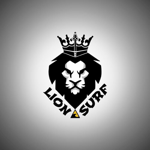 История создания имени LION SURF и его логотипа как бренд